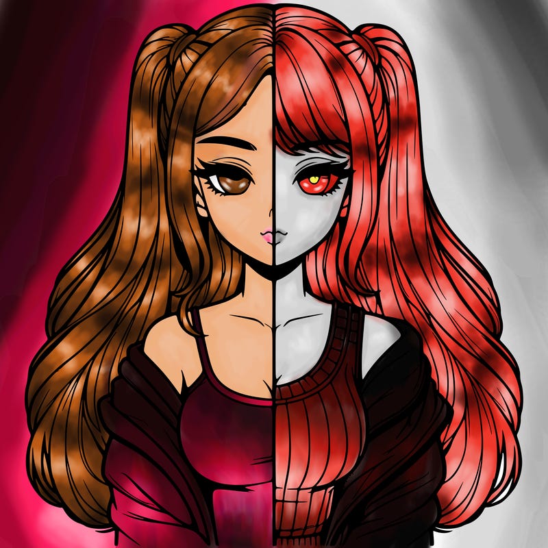 realistic girl split