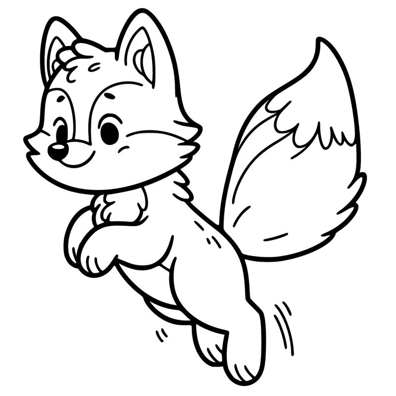 fox jumping