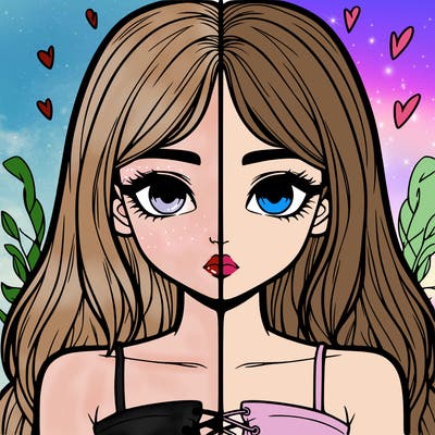 realistic girl split