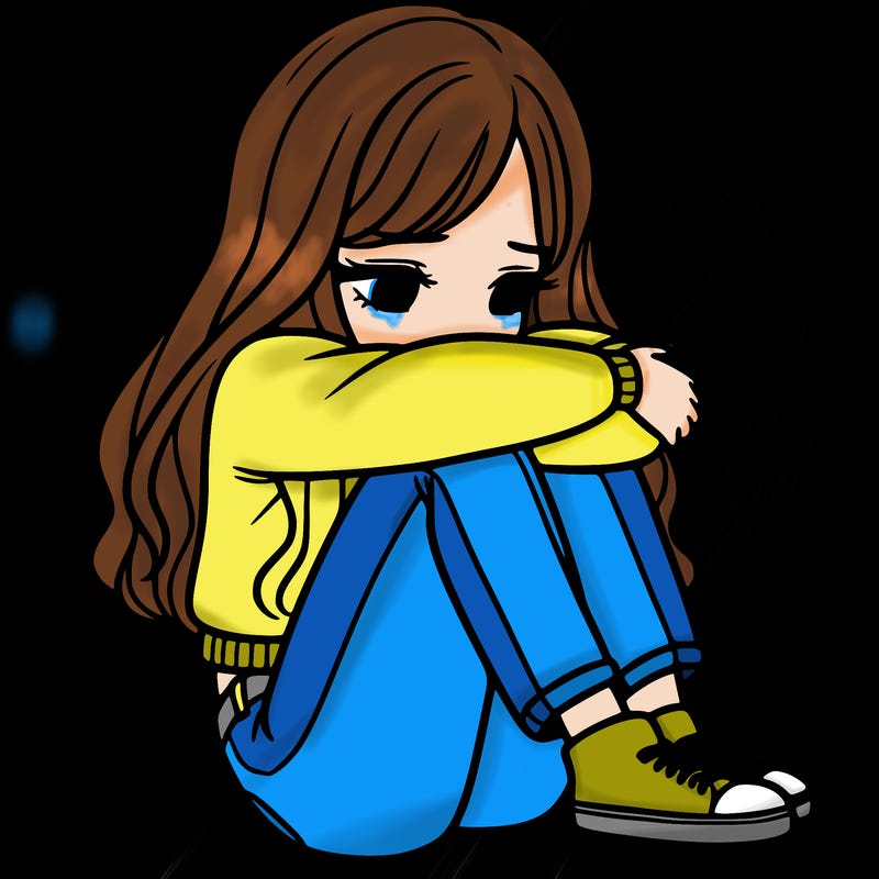 a girl  after a breakup