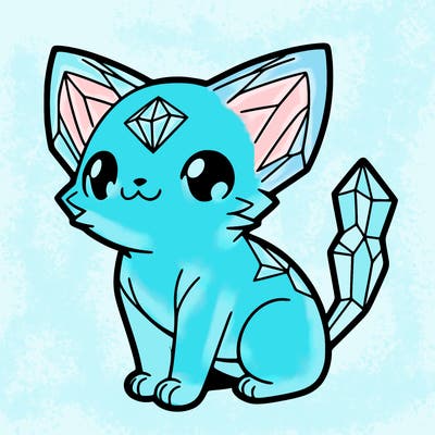 crystal kitten