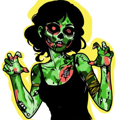realistic zombie girl