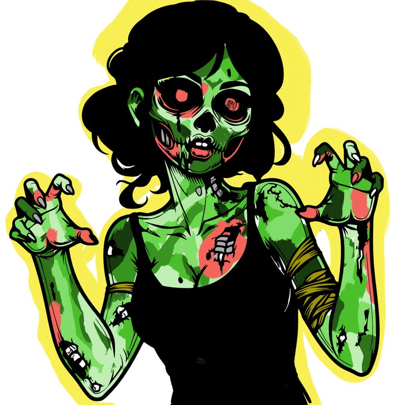 realistic zombie girl