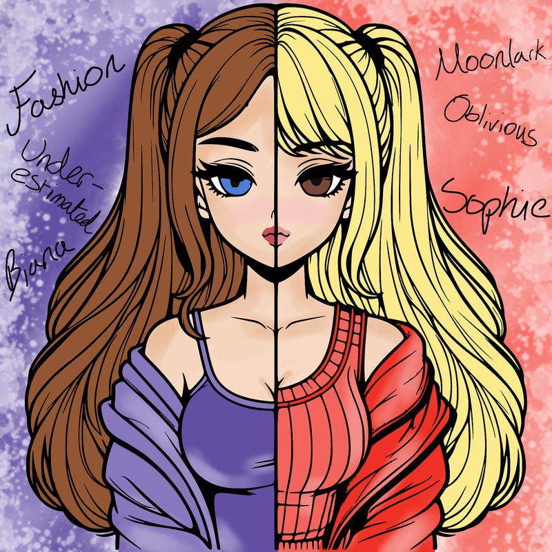 realistic girl split