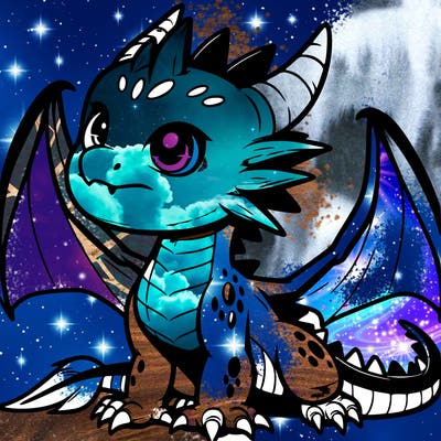 fierce baby night dragon