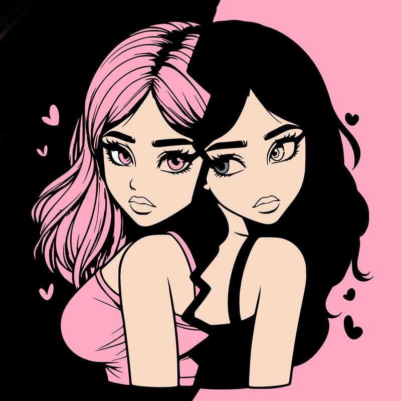 realistic girl split