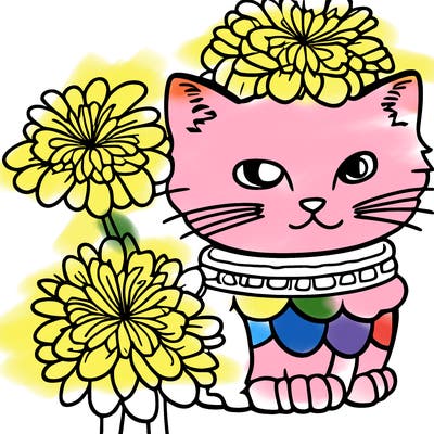 flower cat