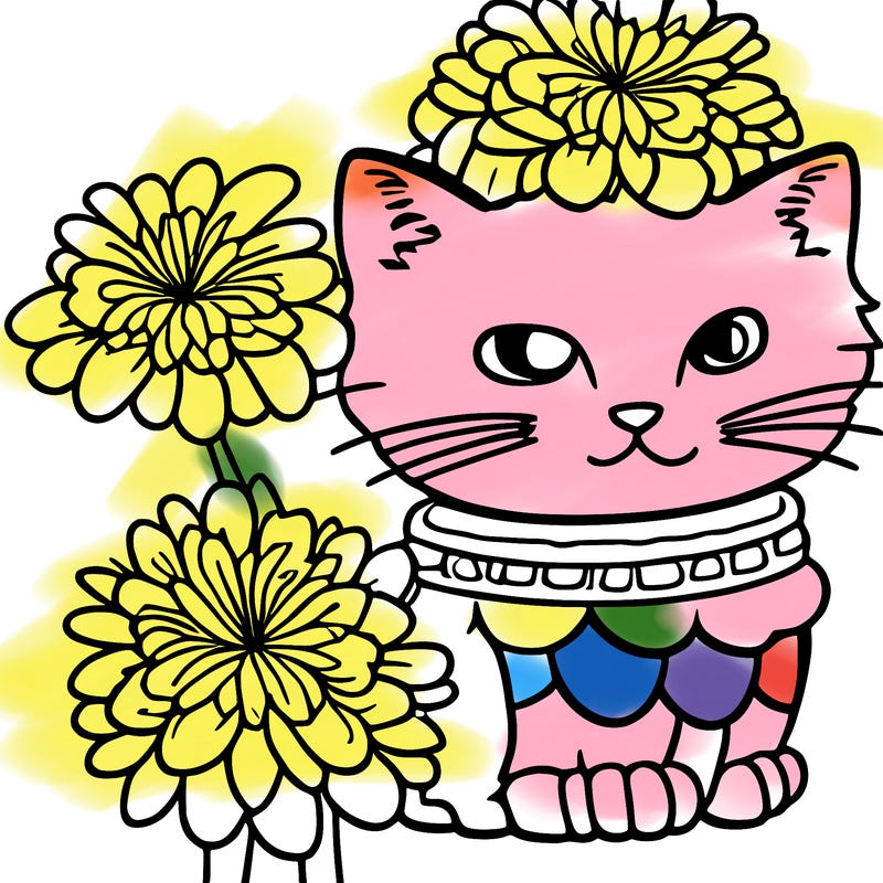 flower cat