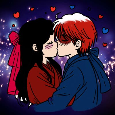 kissing