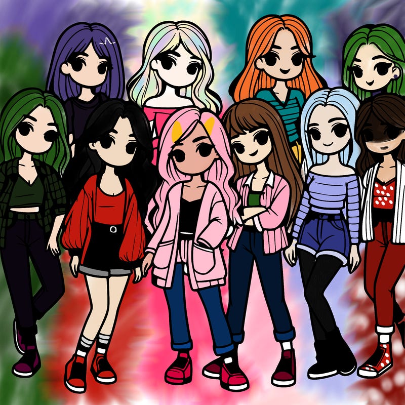 group of girls