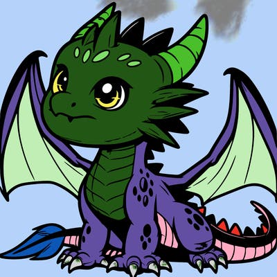 fierce baby night dragon