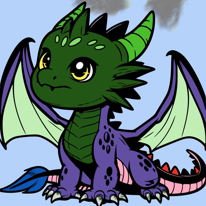 fierce baby night dragon