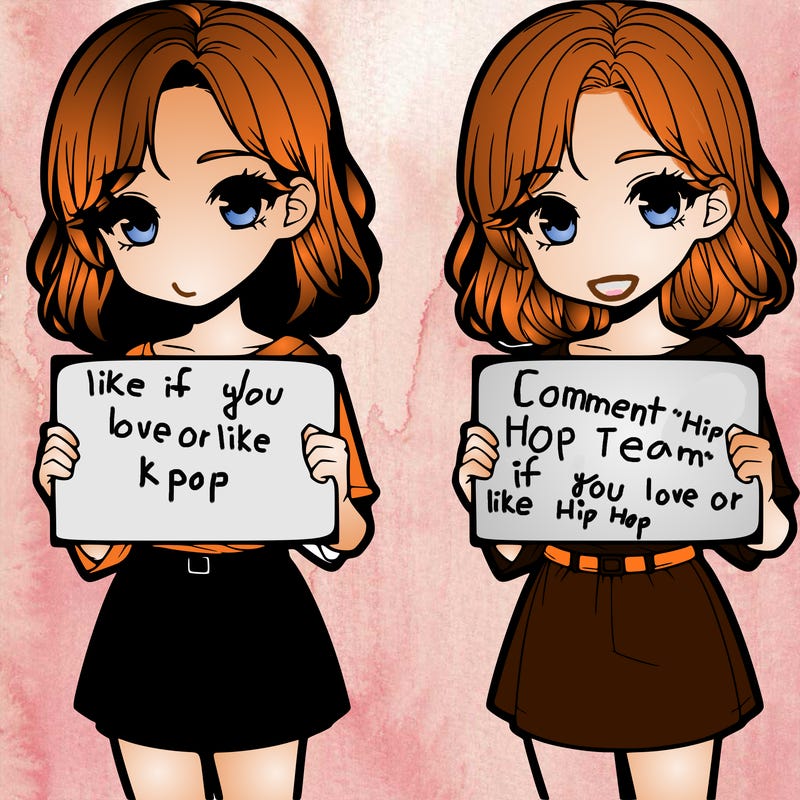 a realistic girl holding a sign