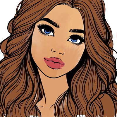 beautiful realistic girl