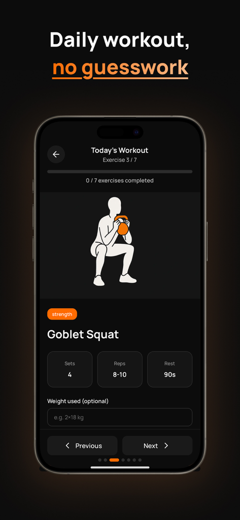 How2Jump: Jump Higher, Faster - How2Jump mobile app interface showing a goblet squat exercise plan with sets and reps