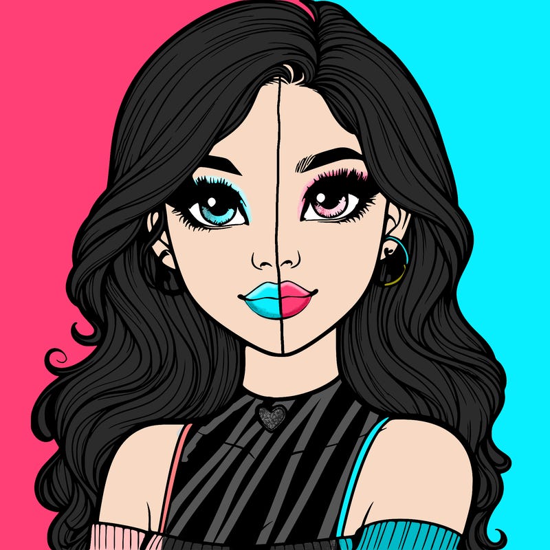 realistic pretty girl