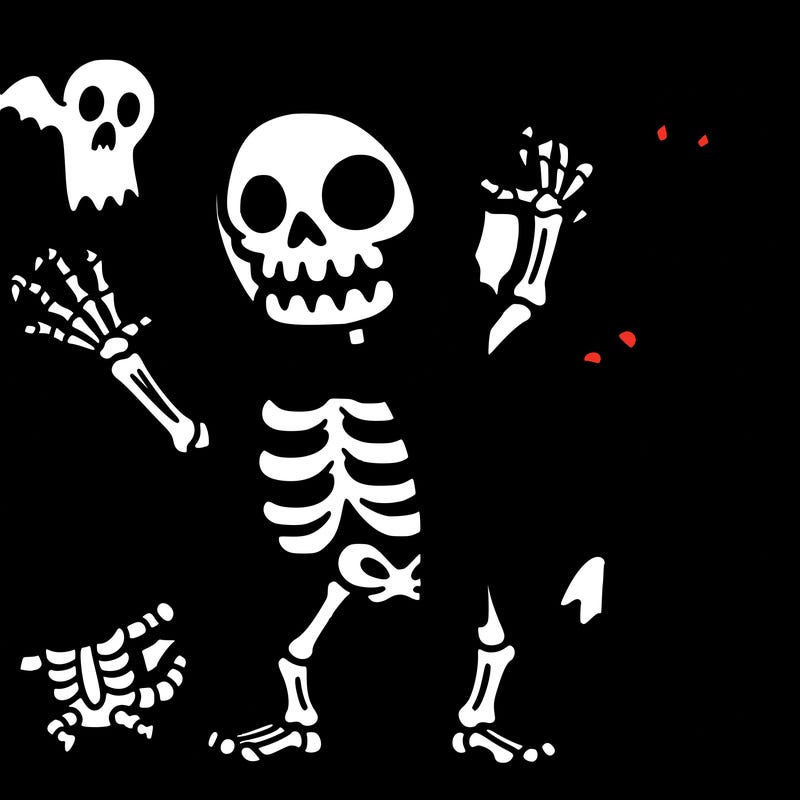 spooky scary skeletons