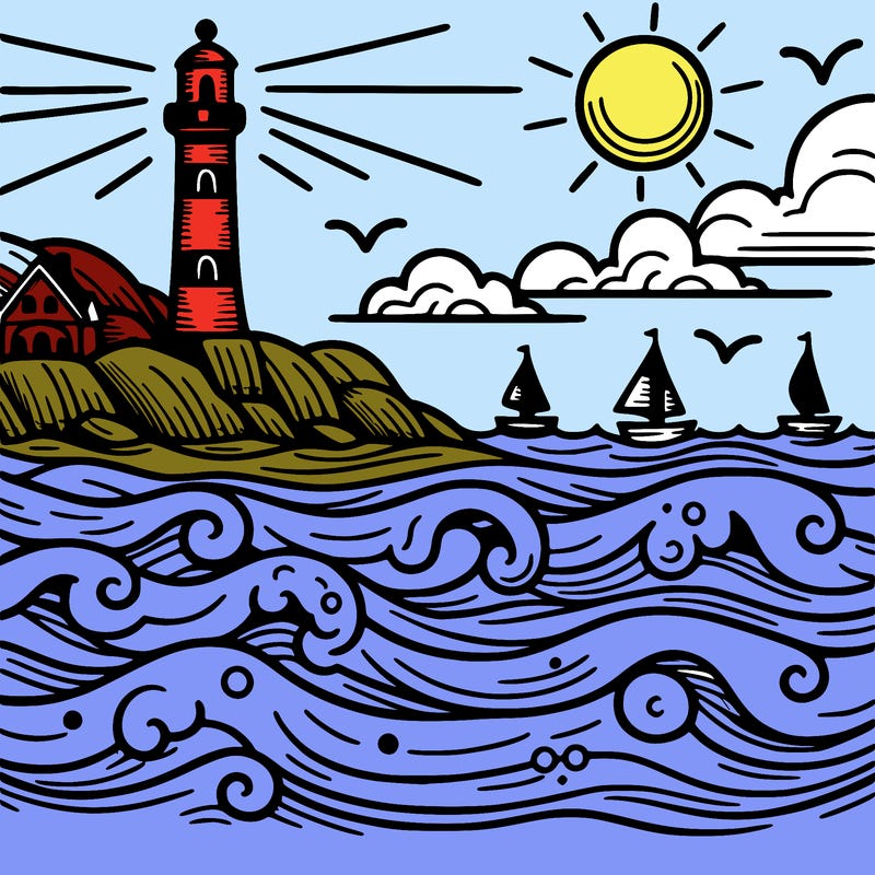 the sea