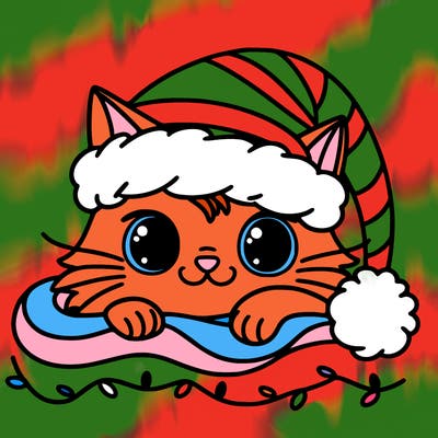 cat christmas