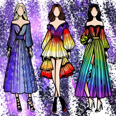 fashion models dresses