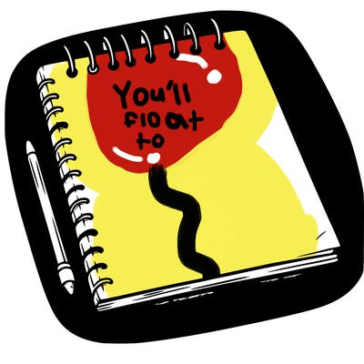 a blank sketch pad