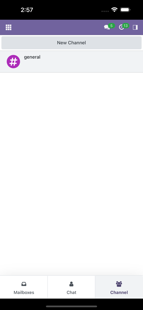 Odoo Mobile App Wrapper - Interfaccia dei canali di comunicazione in Odoo Mobile App Wrapper