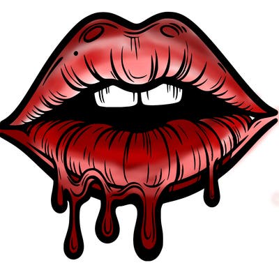 lips that look realistic and drip