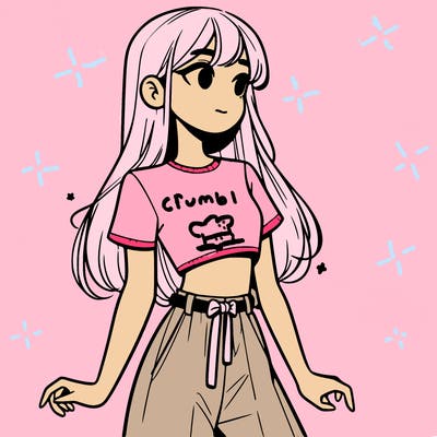 girl in a cute crop top