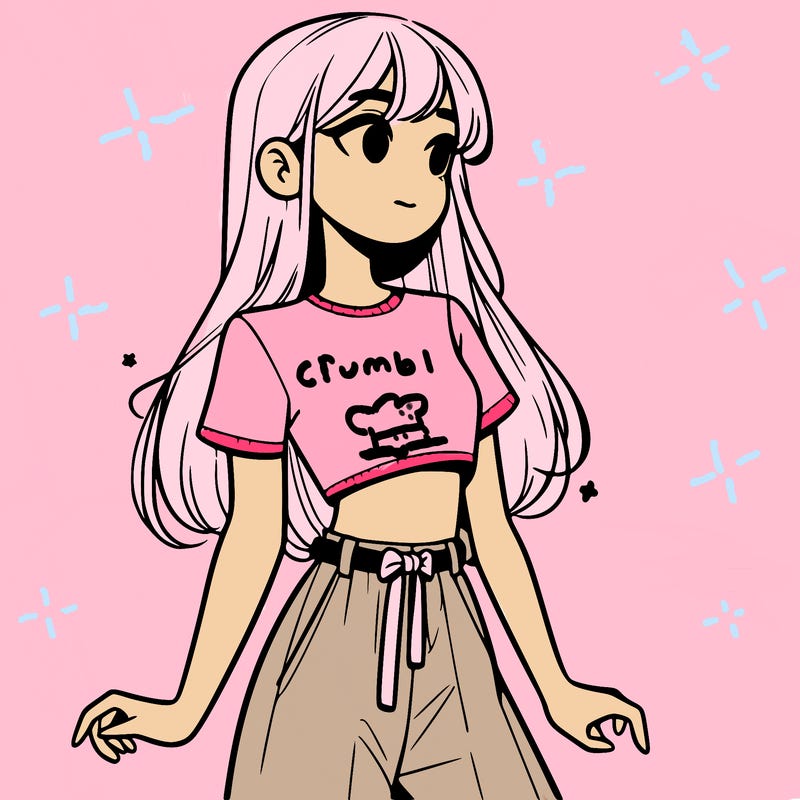 girl in a cute crop top