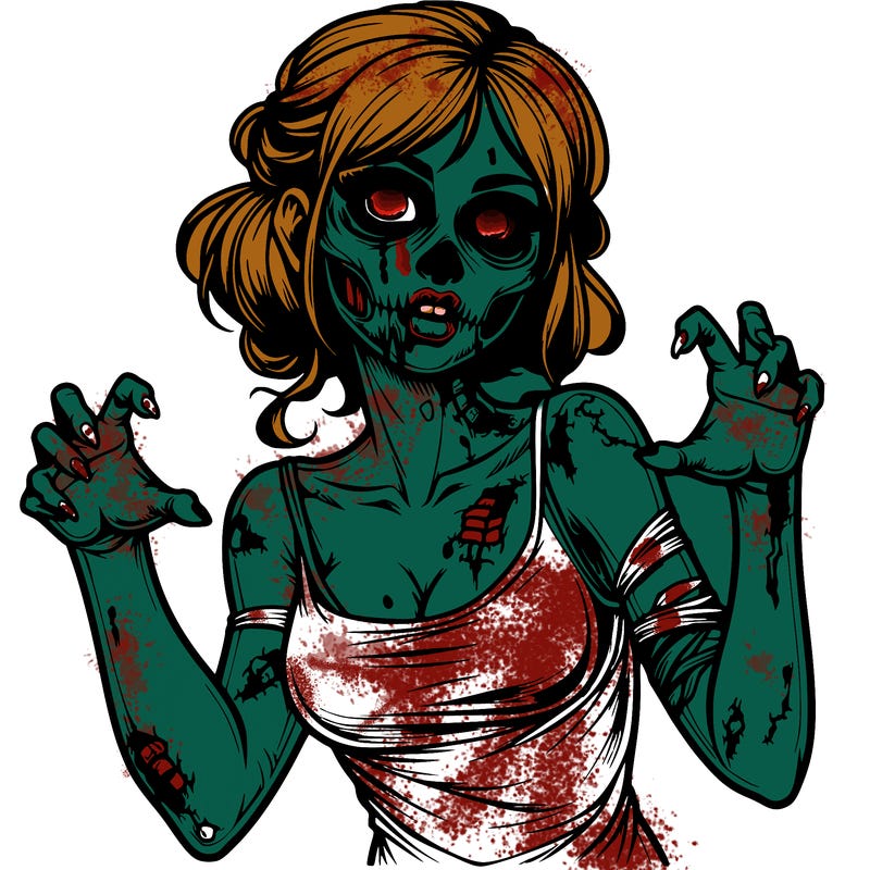 realistic zombie girl