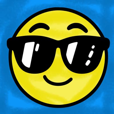 emoji with sunglasses