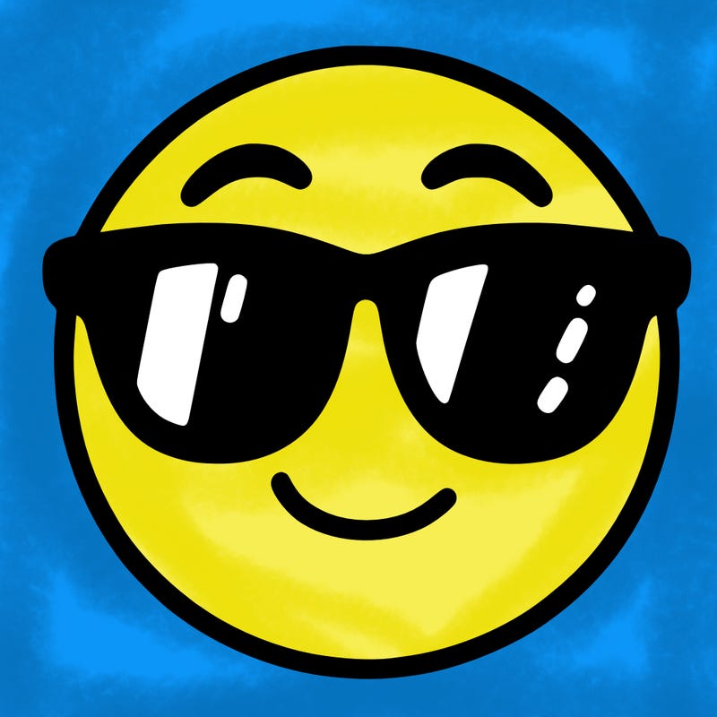 emoji with sunglasses
