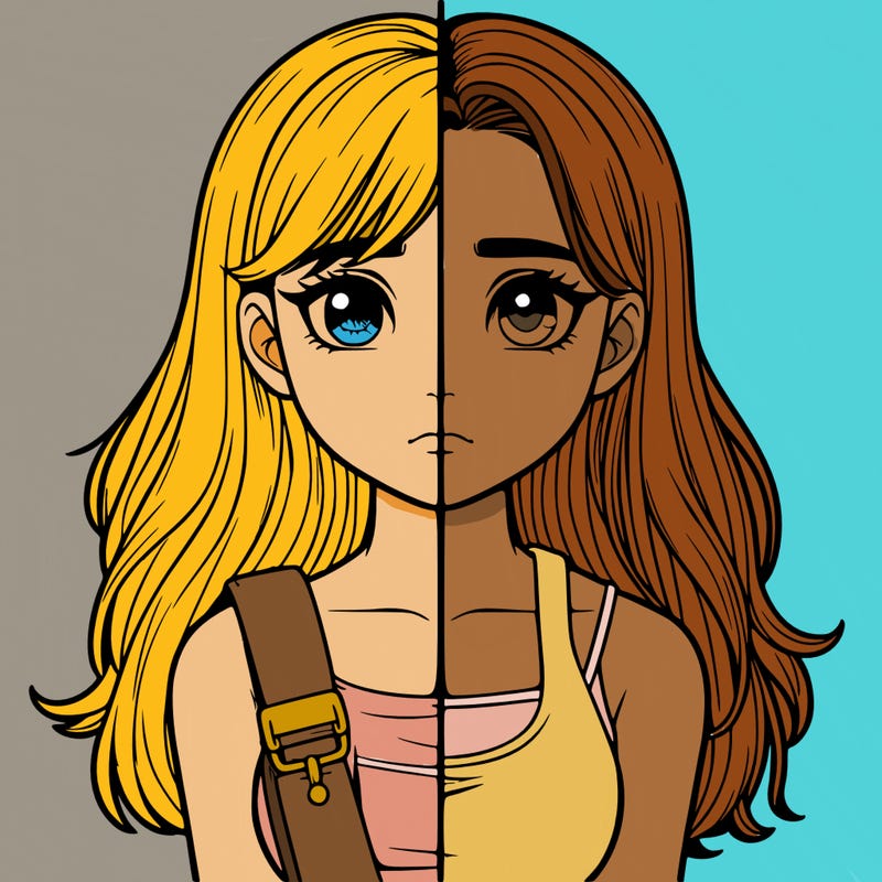 realistic girl split