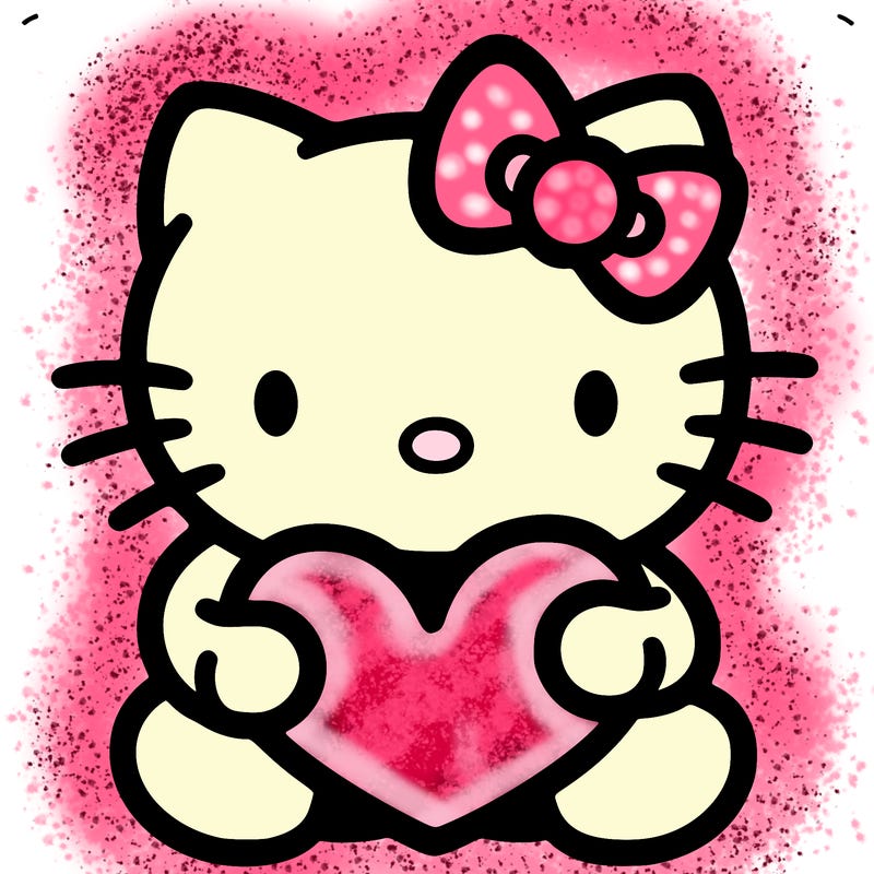 hello kitty with heart