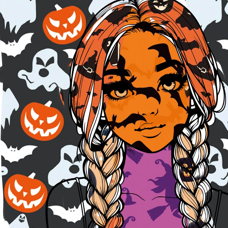 realistic girl with braids