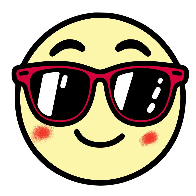 emoji with sunglasses