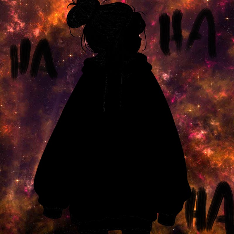 realistic girl with a oversized sweatshirt on and a bun