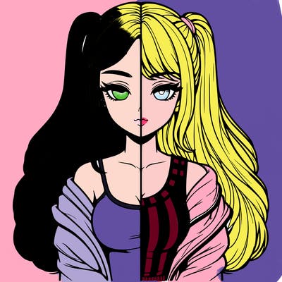 realistic girl split