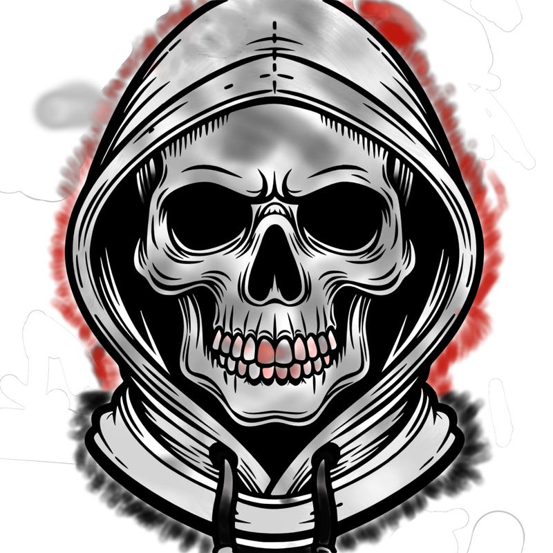 skull hoodie