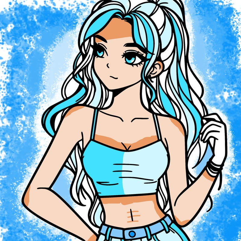 girl in crop top
