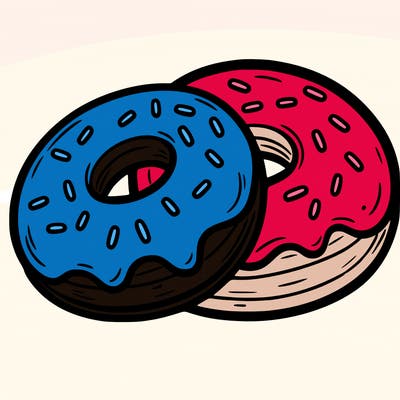 a piece of food doughnuts