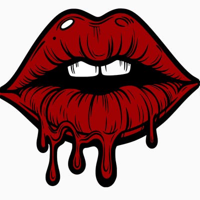lips that look realistic and drip