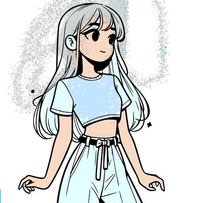 girl in a cute crop top