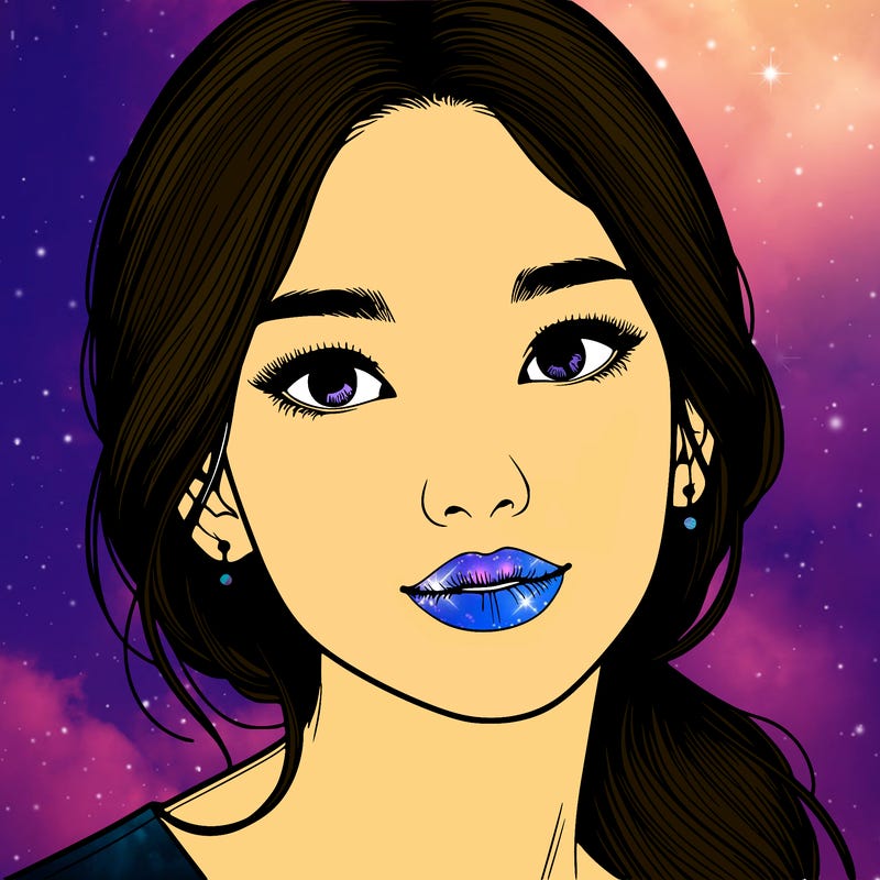 beautiful realistic asian woman