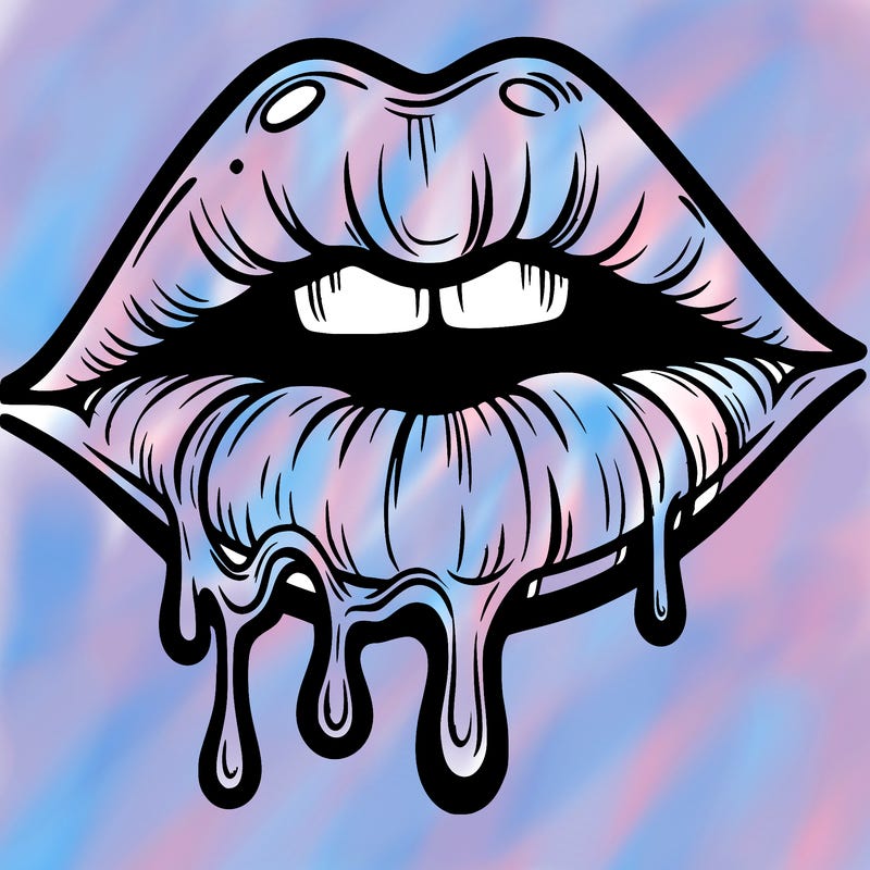 lips that look realistic and drip