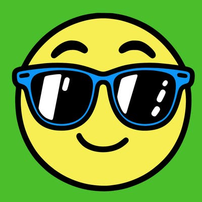 emoji with sunglasses