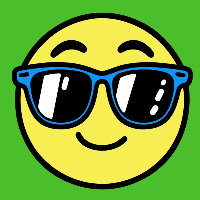 emoji with sunglasses