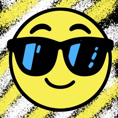 emoji with sunglasses