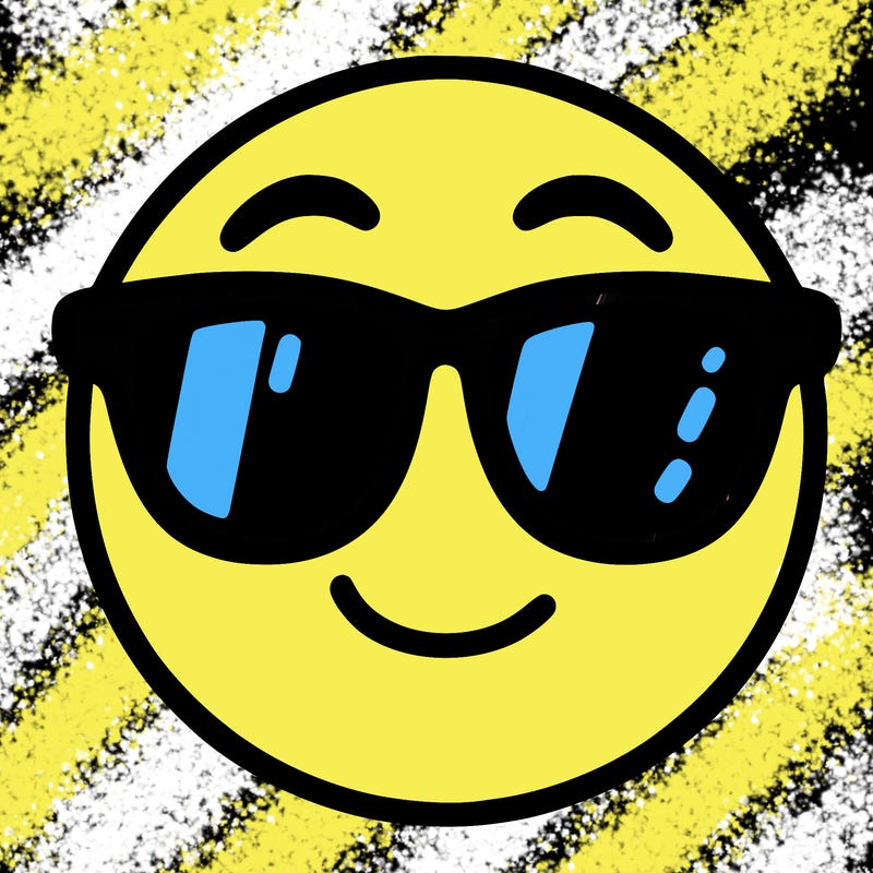 emoji with sunglasses