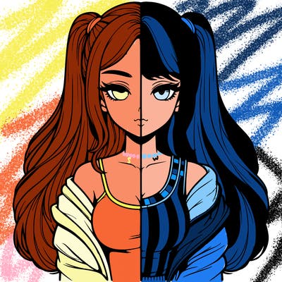 realistic girl split